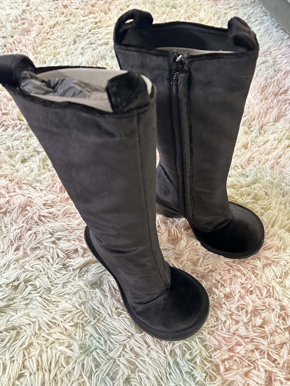NWT Yume Yume Love Boot in Black Velvet Size 37 - Picture 3 of 13